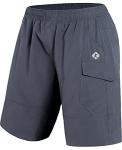 Men's Grey Baggy MTB Cycling Shorts with Padding