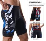 NICEWIN Men's 3D Padded Cycling Shorts - Blue