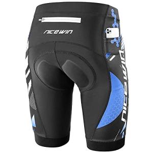 NICEWIN Men's 3D Padded Cycling Shorts - Blue