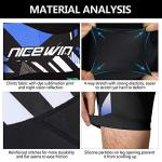 NICEWIN Men's 3D Padded Cycling Shorts - Blue
