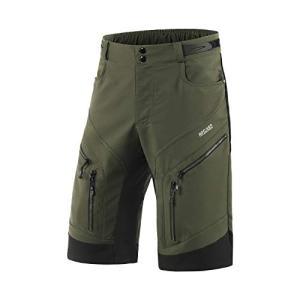 ARSUXEO Men's Waterproof MTB Shorts - Army Green