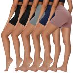 Sundwudu Women’s High Waist Biker Shorts - 5 Pack
