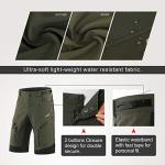 ARSUXEO Men's Waterproof MTB Shorts - Army Green