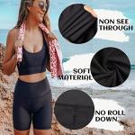 Sundwudu Women’s High Waist Biker Shorts - 5 Pack