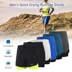 Lixada Men's 2-in-1 Quick Dry Running Shorts