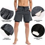 Lixada Men's Quick-Dry Running Shorts with Pockets