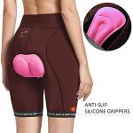 BALEAF Women's Padded Bike Shorts - Wine Red
