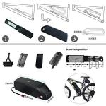 MXS Electric Bike Lithium Battery - 36V/48V/52V