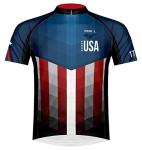 Men's Large USA Flag Cycling Jersey by Primal Wear