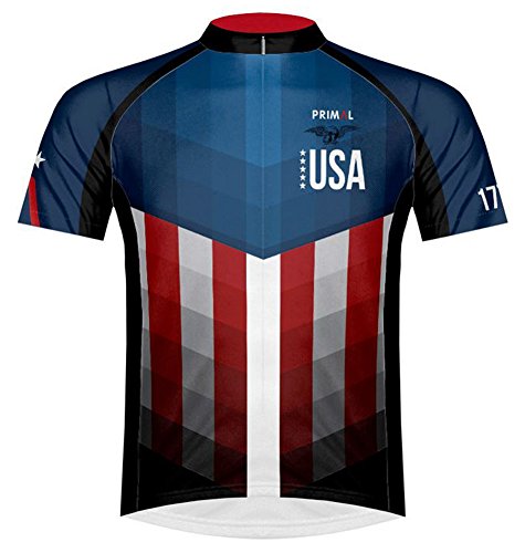USA Flag Cycling Jersey - Men's Large