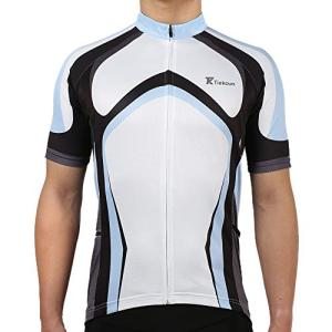 Men's Blue Cycling Jersey with Full Zipper, XL