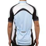 Tiekoun Men's Short Sleeve Cycling Jersey - Blue, XL