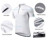 Santic Men's Short Sleeve Cycling Jersey with Pockets