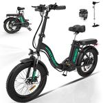 HITWAY 750W Folding Electric Bike with Fat Tires