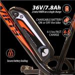 Swifty AT650 Electric Bike - Black and Orange
