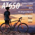 Swifty AT650 Electric Bike - Black and Orange