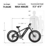 Asomtom 750W Electric Mountain Bike with Fat Tires