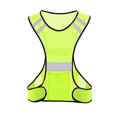 Reflective Cycling Vest with Large Pocket, Adjustable Waist