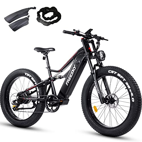FREESKY 1000W Electric Fat Tire Bike