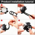 Vinsot 8-Pack USB Rechargeable Bike Light Set