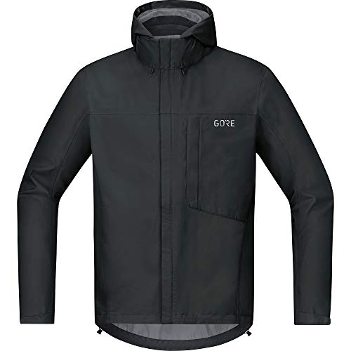 GORE WEAR Men's C3 Gore-TEX Paclite Hooded Jacket, Black, L