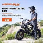 HAPPYRUN 20" Fat Tire Electric Bike 1500W