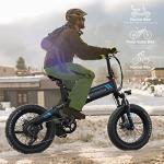500W 20" Electric Fat Tire Folding Bike