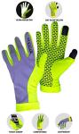 Hi Vis Reflective Running Gloves with Touchscreen