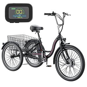 MOPHOTO 350W 7-Speed Electric Trike for Adults