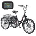 MOPHOTO 350W 7-Speed Electric Trike for Adults