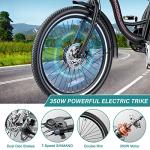 MOPHOTO 350W 7-Speed Electric Trike for Adults