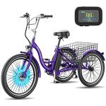 ABORON 26" Electric Tricycle with Large Rear Basket