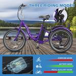 ABORON 26" Electric Tricycle with Large Rear Basket