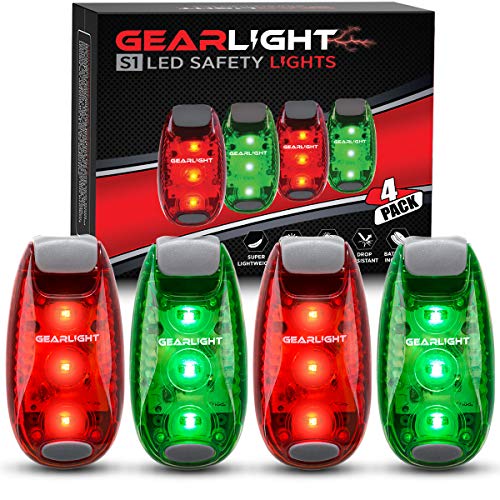 LED Safety Lights [4 Pack] for Cycling and Running