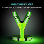 USB Rechargeable LED Reflective Running Vest