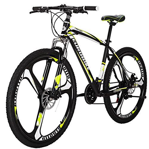 EUROBIKE Carbon Mountain Bike, 21 Speeds, Multiple Colors
