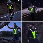USB Rechargeable LED Reflective Running Vest