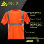 High Visibility Reflective Short Sleeve Safety Shirt