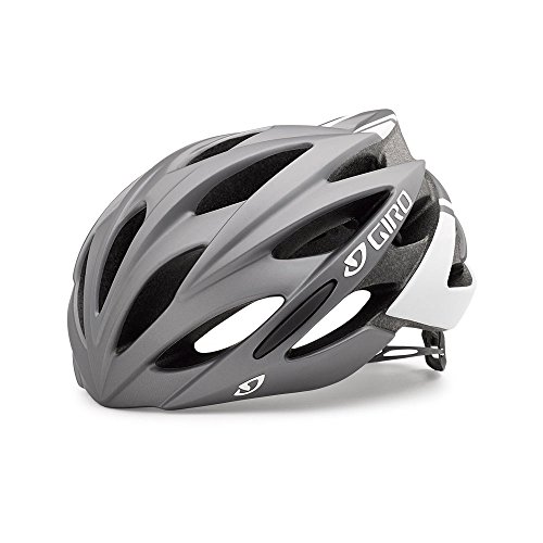Titanium/White Giro Savant Road Helmet - Medium
