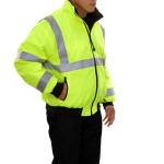 High Visibility 3-Season Reflective Cycling Jacket - Lime