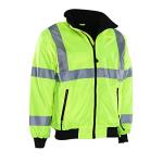 High Visibility 3-Season Reflective Cycling Jacket - Lime