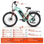 Addmotor 500W Electric Bike for Adults, 125 Miles