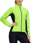 BALEAF Women's Thermal Winter Cycling Jacket, Fluorescent Green