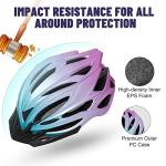 Lightweight Bike Helmet with Sun Visor & Insect Net