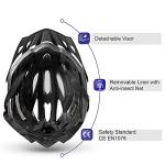 Lightweight Bike Helmet with Sun Visor & Insect Net