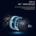 Addmotor 500W Electric Bike for Adults, 125 Miles