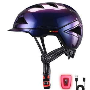Lightweight Urban Bike Helmet with USB Light