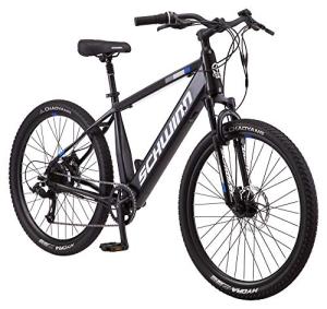 Schwinn Amalgam Electric Hybrid Bike, Matte Black