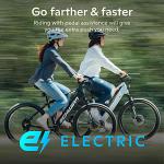 Schwinn Amalgam Electric Hybrid Bike, Matte Black