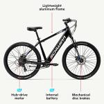 Schwinn Amalgam Electric Hybrid Bike, Matte Black